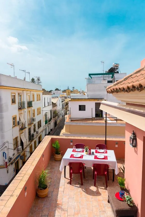 Atico Imperial Garaje Gratis Centrico Terraza Aire Acond Solarium 2 Banos Wifi A 1Minuto De La Plaza Cabildo Apartment Sanlucar de Barrameda 0*,